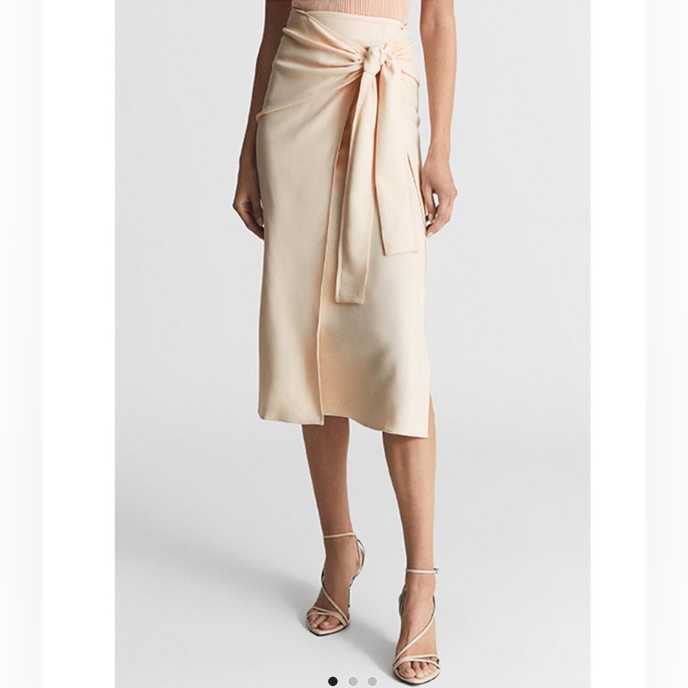 NWT Reiss midi tie skirt